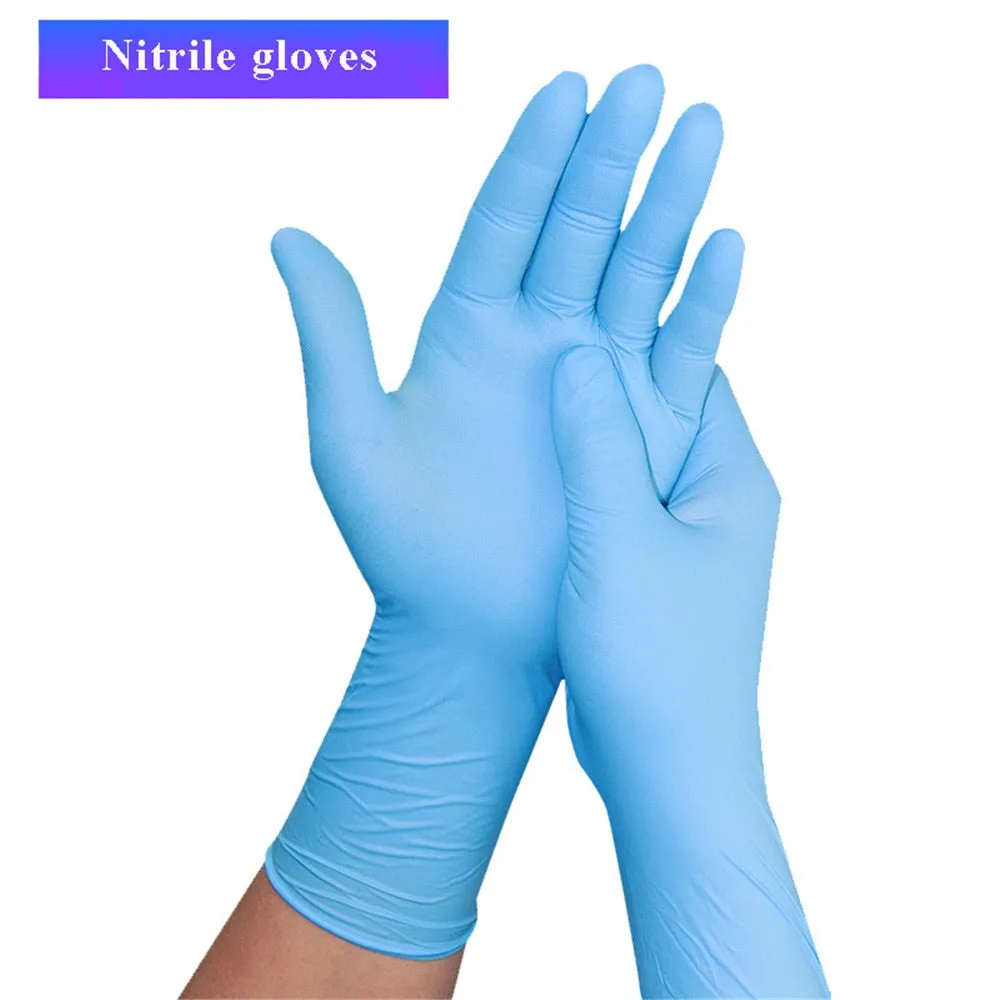 50/100 Pcs Nitrile Gloves Disposable Gloves Latex For Home Cleaning Fishing Garden Gloves Universal For Left And Right Hand