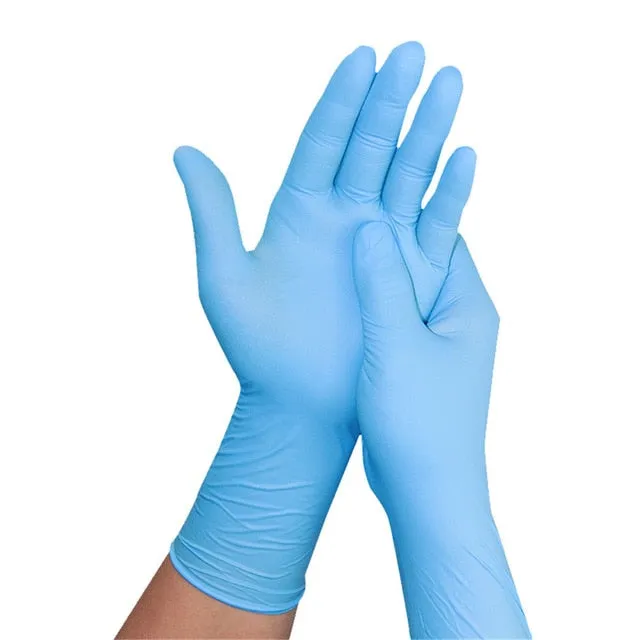 50/100 Pcs Nitrile Gloves Disposable Gloves Latex For Home Cleaning Fishing Garden Gloves Universal For Left And Right Hand