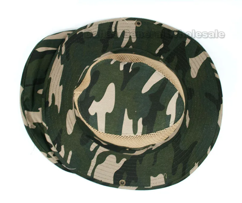 Adults Vented Bucket Hats with Neck Cover Wholesale