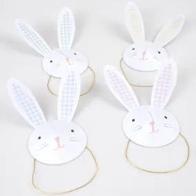 Bunny Party Hats (x 6)