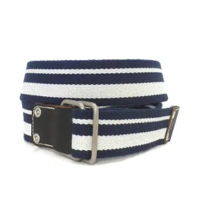 CAMPBELL - Mens Navy & White Webbing Belt