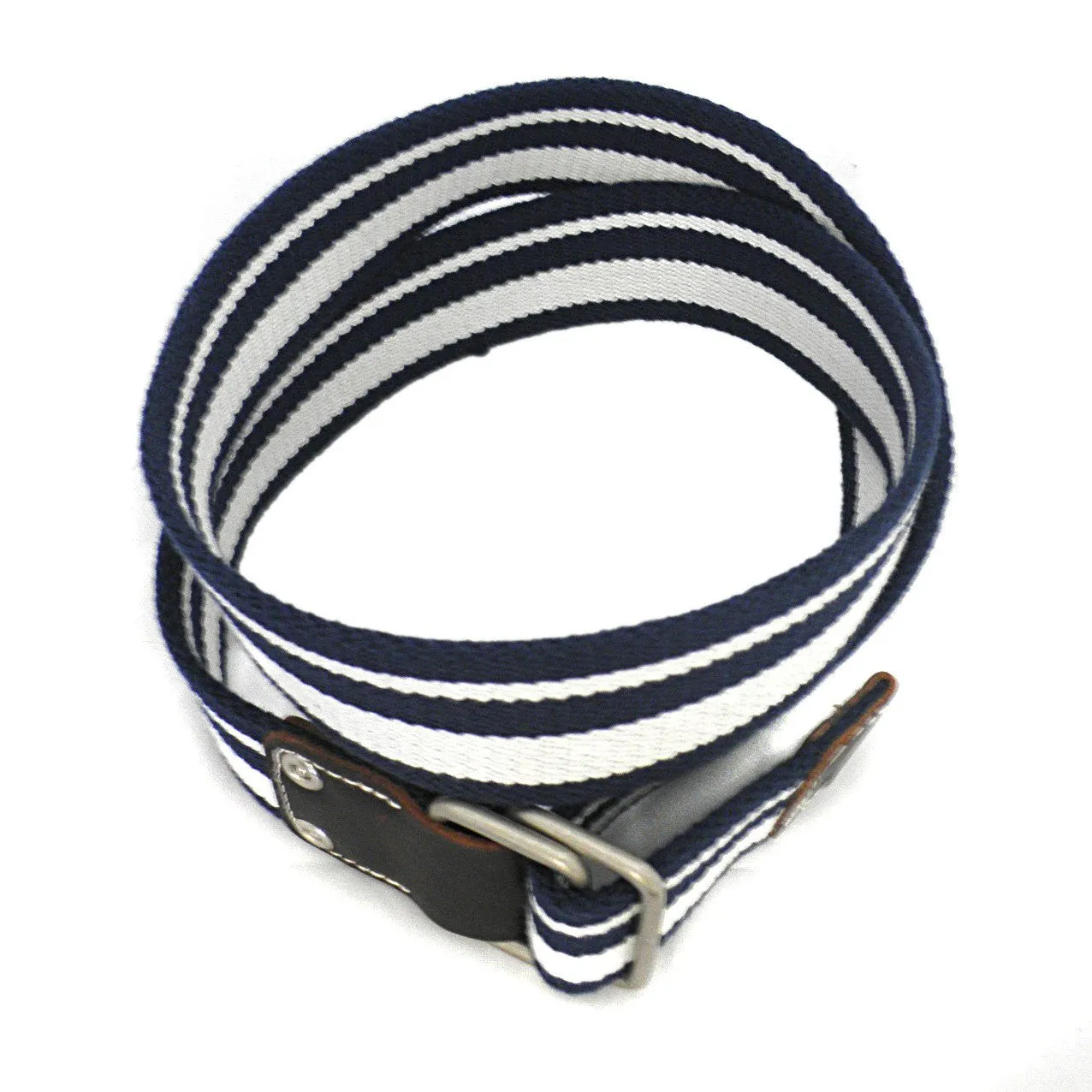 CAMPBELL - Mens Navy & White Webbing Belt