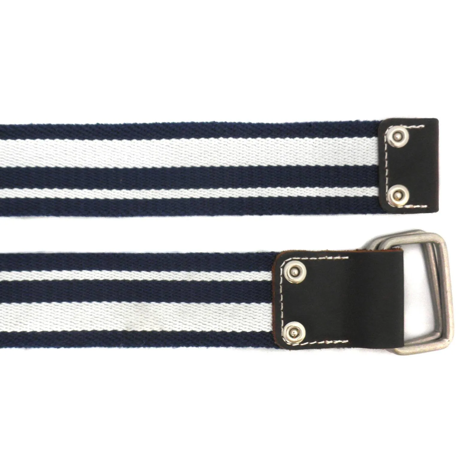 CAMPBELL - Mens Navy & White Webbing Belt