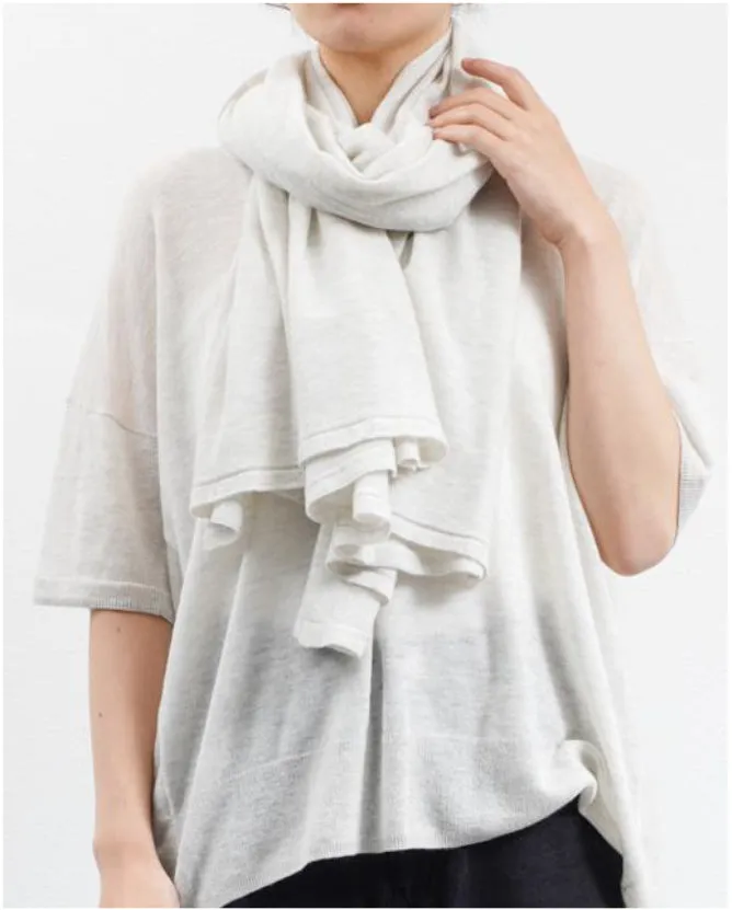 Cashmere Scarf in Light Grey