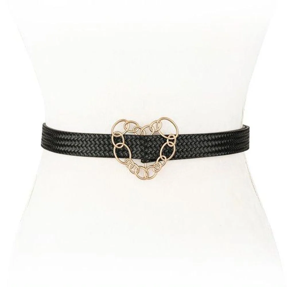 Chain Link Heart Waist Belt