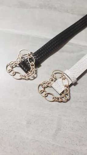 Chain Link Heart Waist Belt