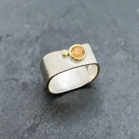 Citrine Bezel Ring Size 7.5