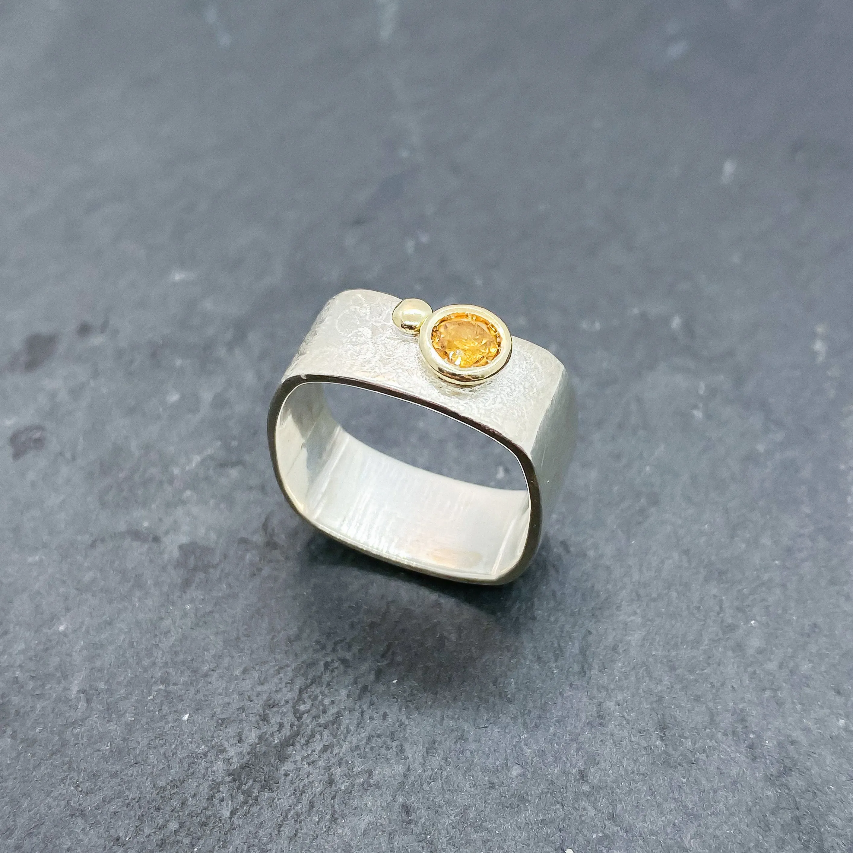 Citrine Bezel Ring Size 7.5