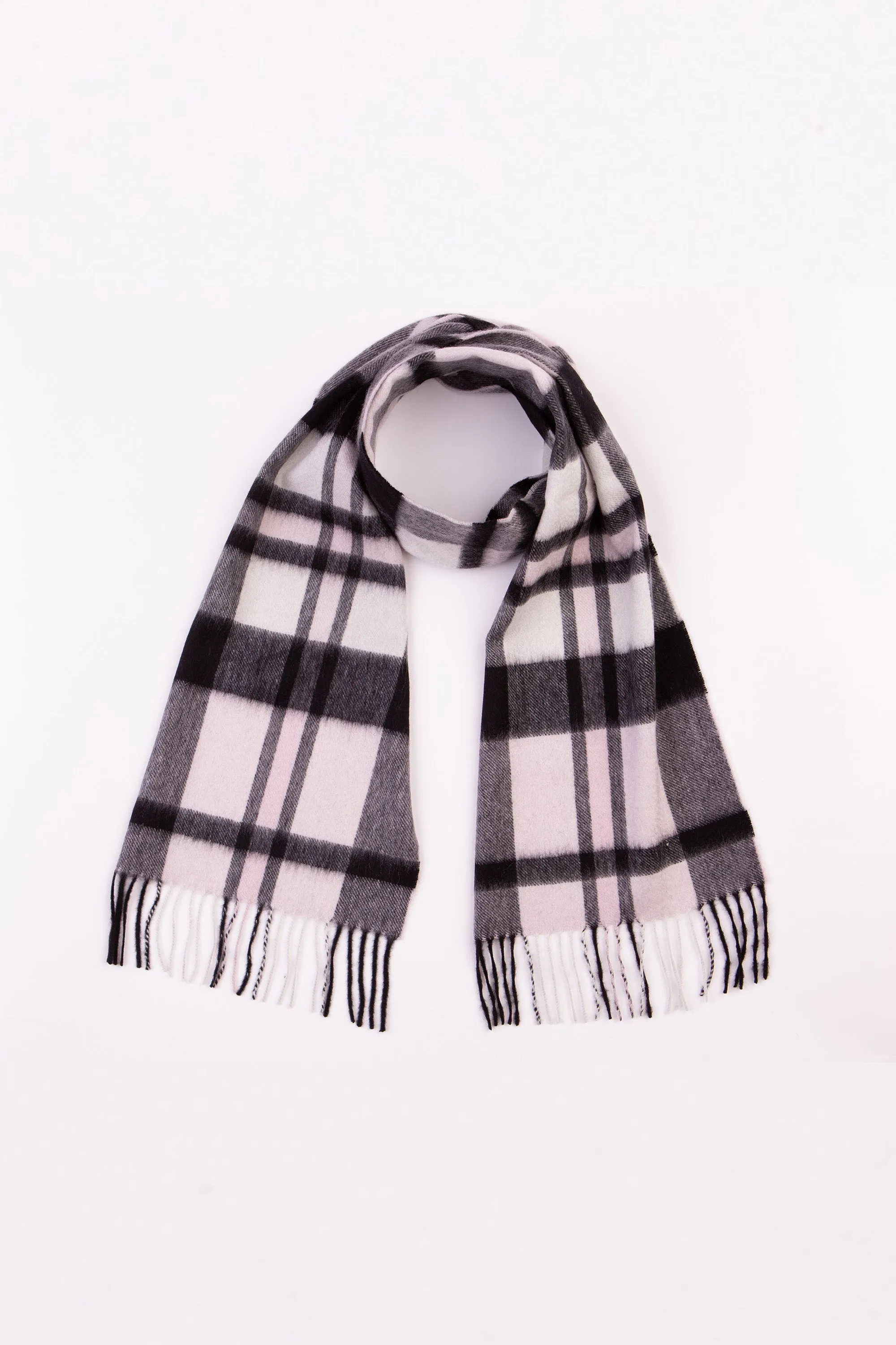 Contemporary Exploded Thompson Cashmere Scarf - Baby Pink