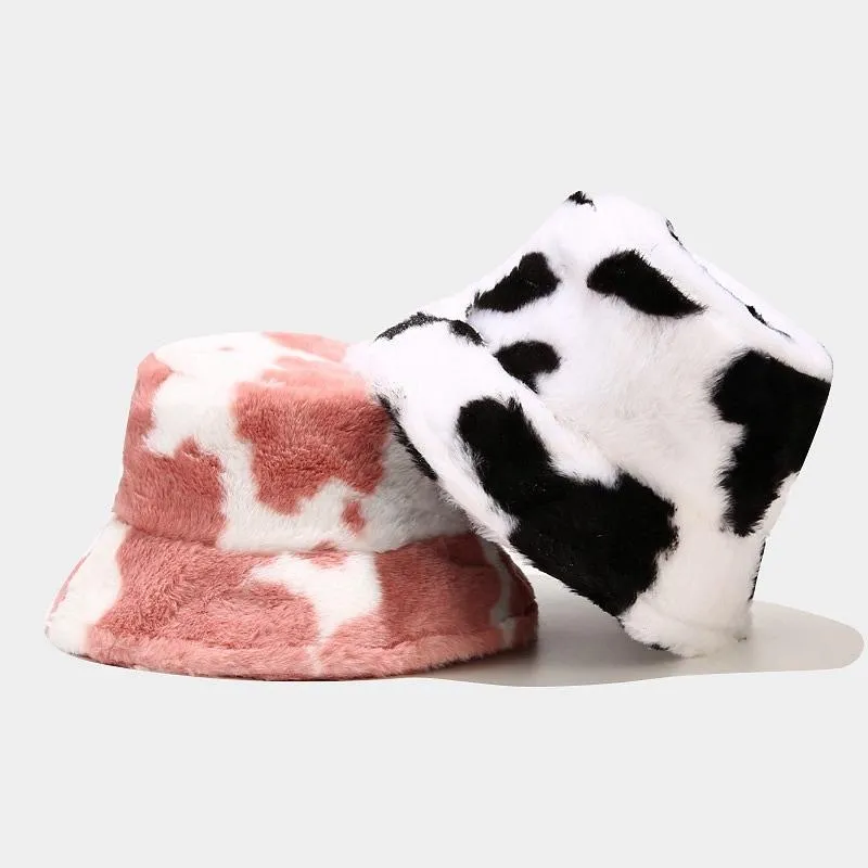 Fluffy Cow Bucket Hat 💗