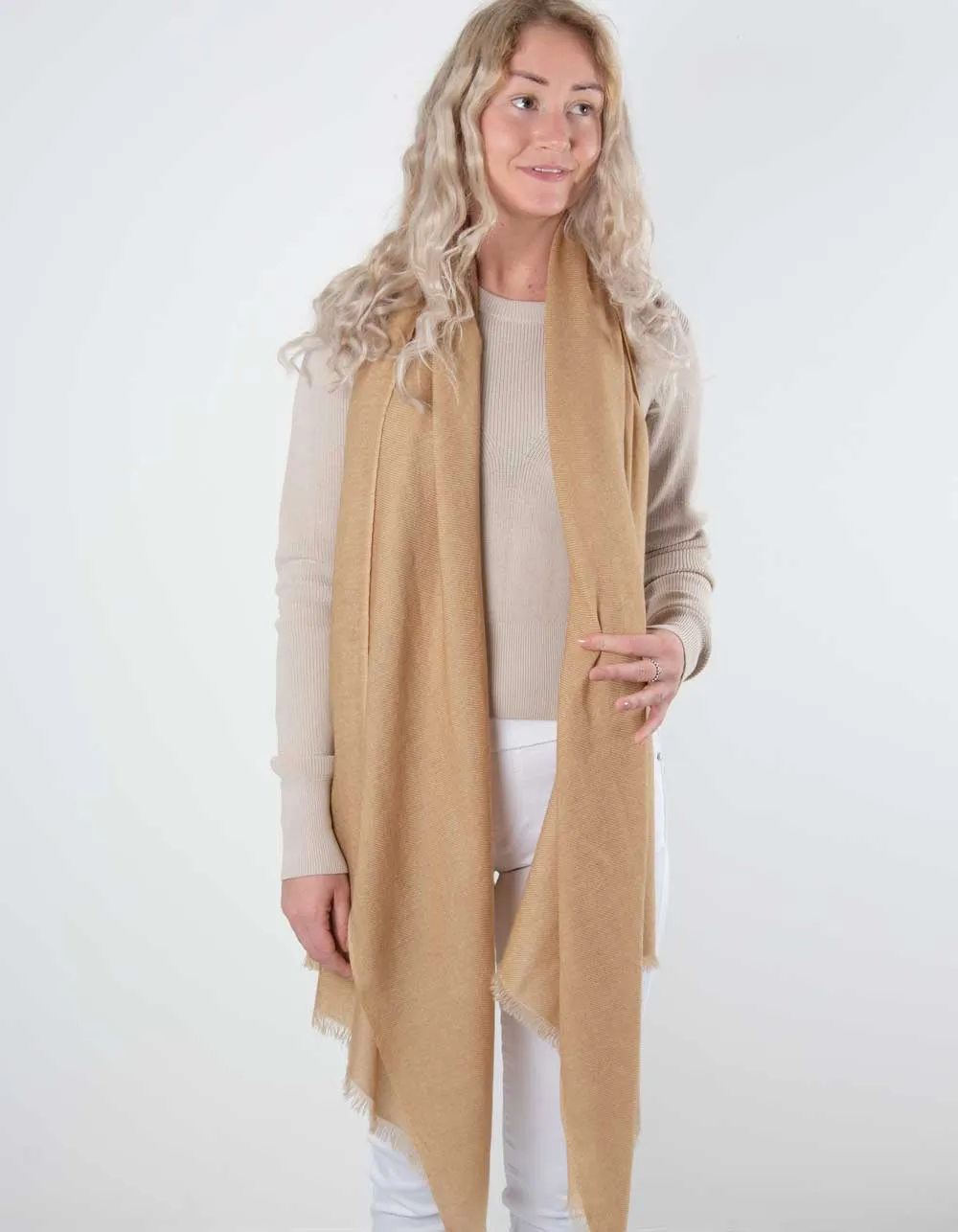 Gold Cashmere Scarf