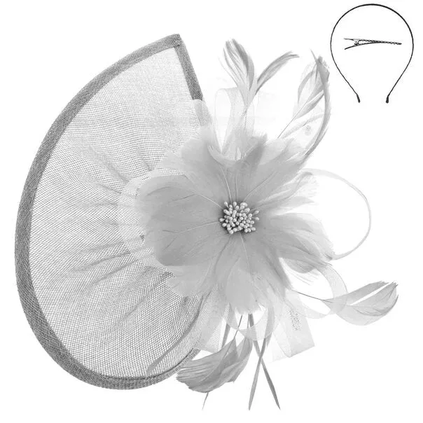 Haleigh | Beaded Pistil Feather Fascinator