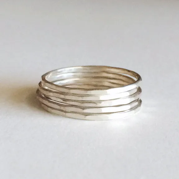 Hammered Stacking Rings