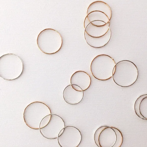 Hammered Stacking Rings