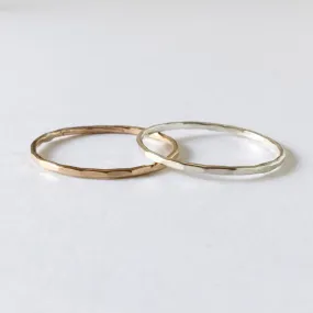 Hammered Stacking Rings