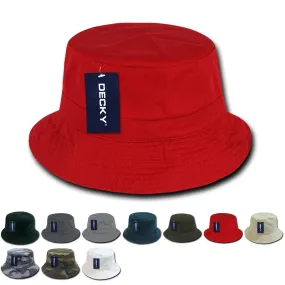 Lot of 6 Decky Polo Bucket Hats, Fisherman Hats Bulk