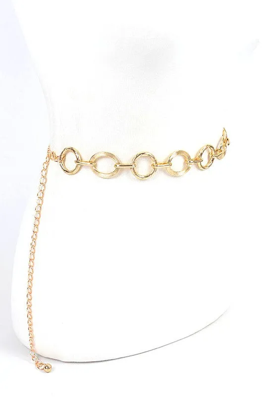 Mix Ring Station Fashion Chain Belt