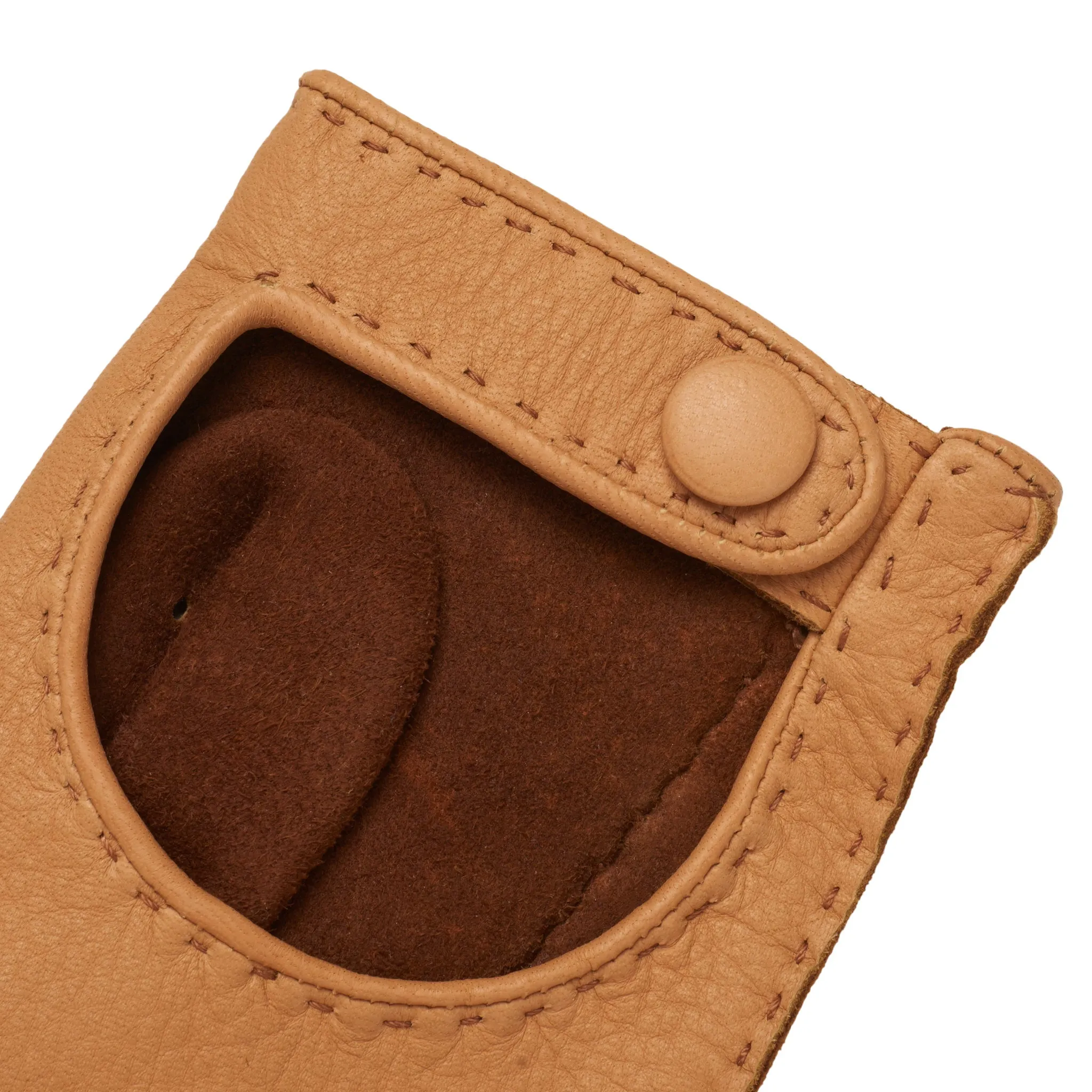 Monza Natural Deerskin Driving Gloves