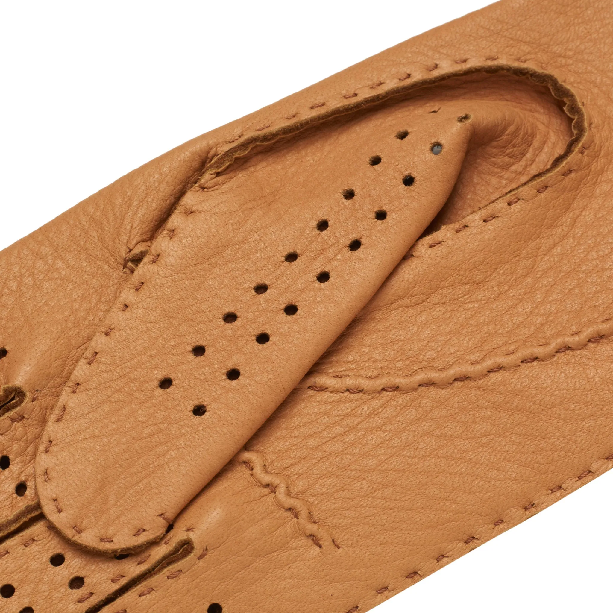 Monza Natural Deerskin Driving Gloves