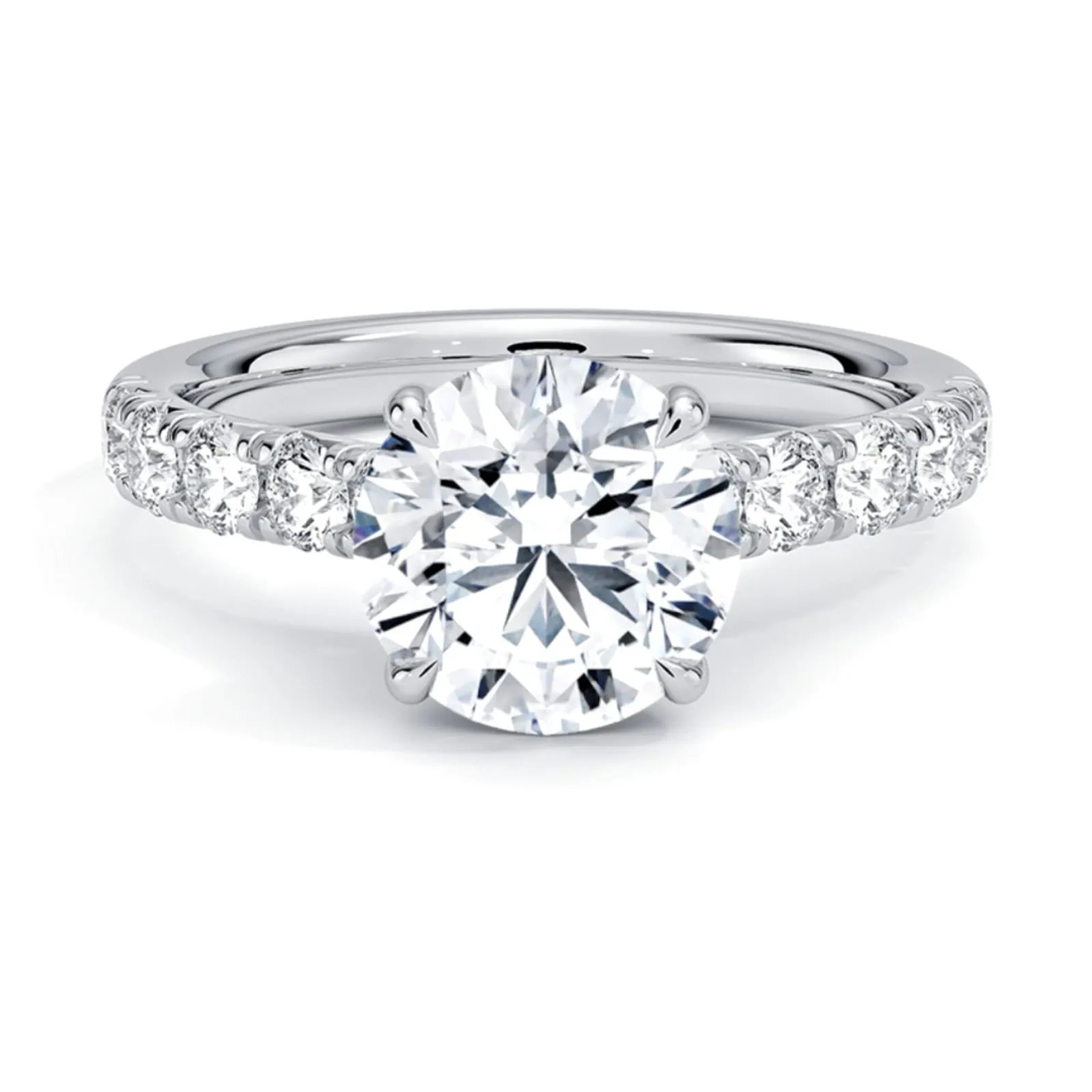 Oly 2 carat Solitaire Silver Ring