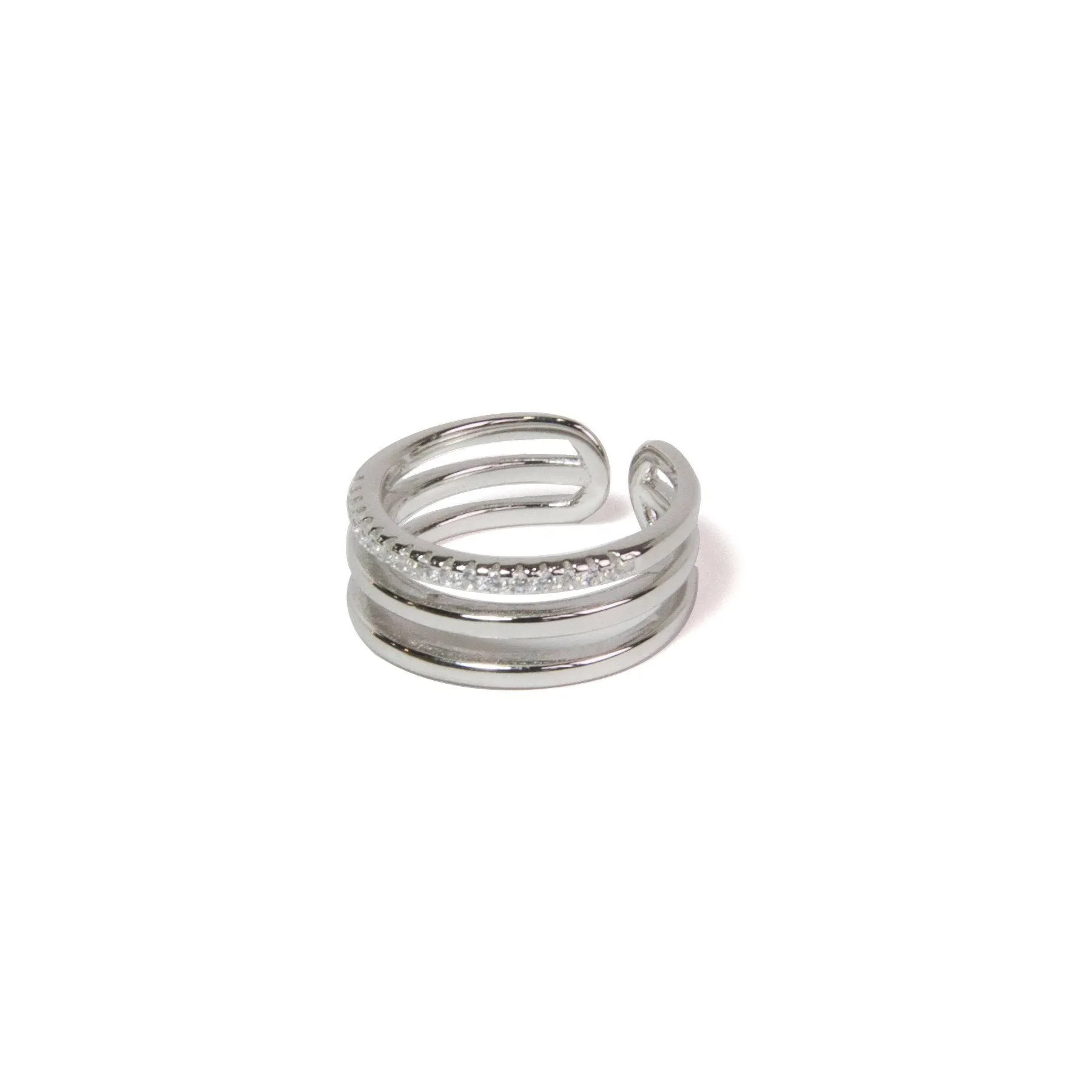 Pave Triple Ring