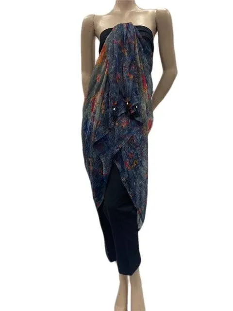 Printed Chiffon Sarong - 10