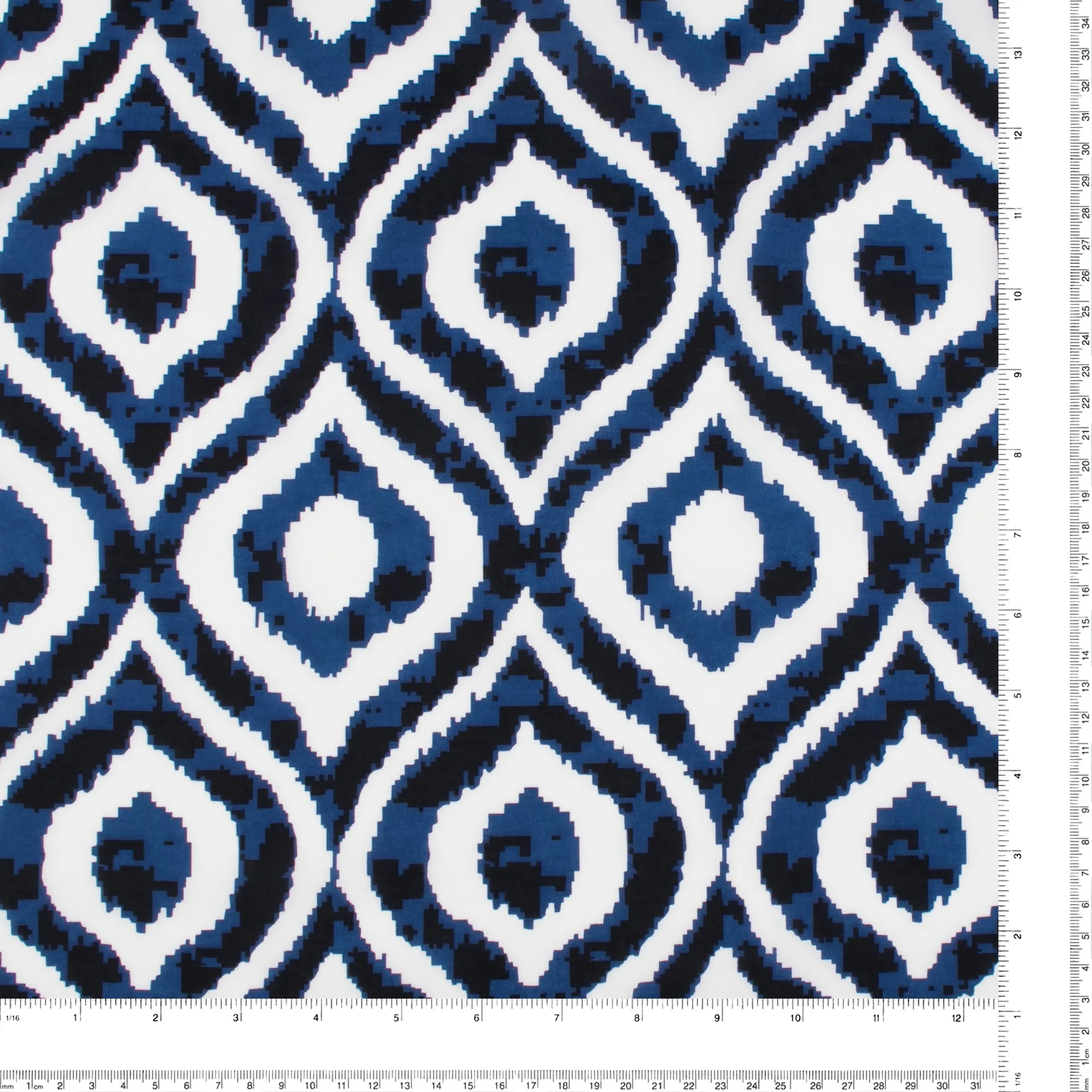 Printed Voile - SILVIA - 012 - Blue