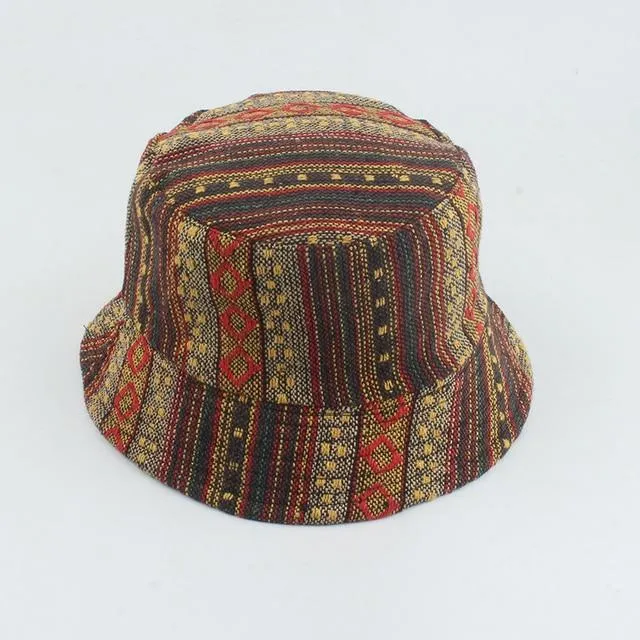 Reversible Bucket Hat Summer Sun Hats For Women Printed Bucket Hats