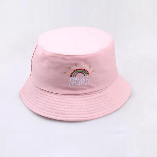 Reversible Bucket Hat Summer Sun Hats For Women Printed Bucket Hats