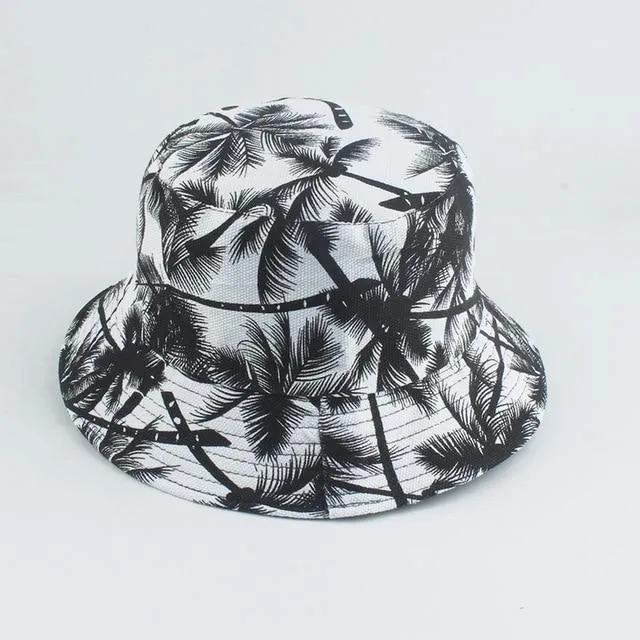 Reversible Bucket Hat Summer Sun Hats For Women Printed Bucket Hats