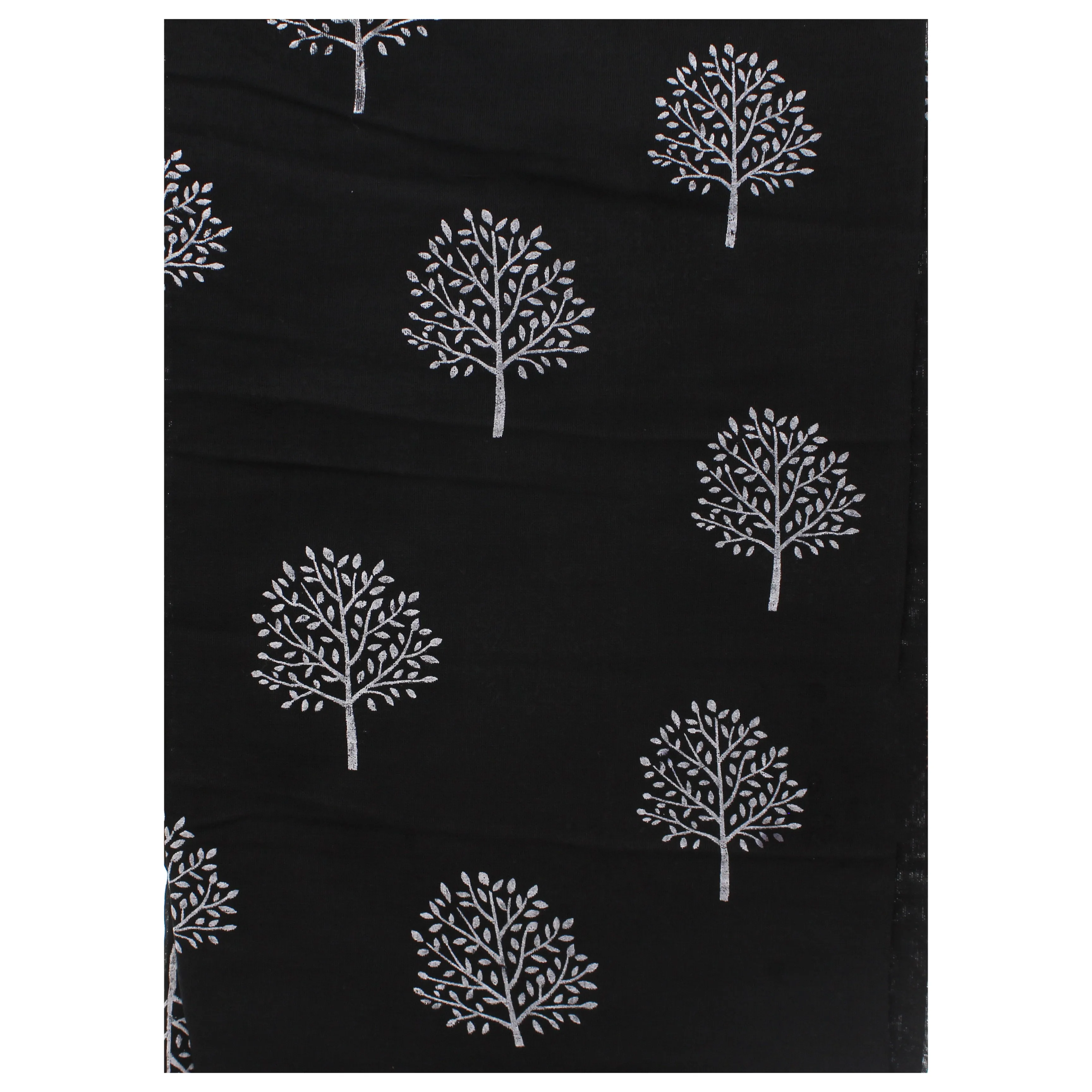 Scarf with White Trees